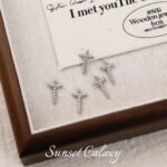 Twist plating real gold 26 English letter pendant handmade diy string bracelet earrings necklace accessories - Image 51