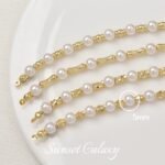 18K electroplated real gold flowerpot cut-off laser beads loose beads handmade diy beaded bracelet necklace jewelry accessories - Image 3