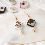 Lantern Glazed Flower Biscuit Square Handmade Firing Beads DIY Handmade Bracelet Necklace Beaded Accessories Material - Image 5