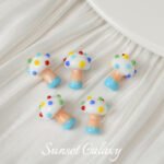 Makaron dot mushroom lamp worker hand-painted glass beads handmade beaded diy material bracelet loose beads jewelry accessories - Image 6