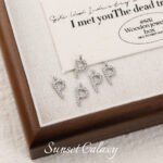 Twist plating real gold 26 English letter pendant handmade diy string bracelet earrings necklace accessories - Image 47