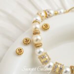 18k Copper Plated Real Gold Diamond Zircon Wheel Bead Spacer Handmade DIY Material Beaded Bracelet Jewelry Spacer Accessories - Image 4