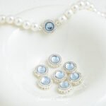 Multi-color Aquamarine Separated Beads Plated with Real Gold Beads diy Handmade Bracelet Necklace Beads Loose Beads Jewelry Material Accessories - Image 2