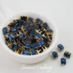 [5*7 rectangle] 18k gold rectangular multi-cut zircon claw drill handmade diy material beaded bracelet accessories - Image 27