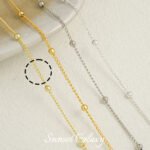 18k gold plated silver clip ball chain box gold snake bone clip ball chain loose chain handmade diy beaded bracelet material accessories - Image 6