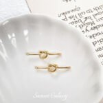 Copper Plated Real Gold Color Preservation Knot Double Hole Pendant Bead Accessories DIY Handmade Bracelet Necklace Bead Jewelry Material - Image 8