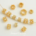 18k Gold Plated Barrel Beads Wheel Beads Color Preservation Zircon Beads Handmade DIY Beaded Material Bracelet Necklace Accessories - Image 3