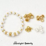 New Year's Sand Gold Zircon Diamond Pearl Spacer Beaded Beaded Handmade DIY Beaded Bracelet Necklace Accessories