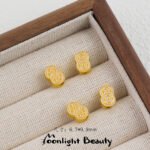 Color Preservation Ancient Method Lucky Nafu Cat Sand Gold Pendant Accessories DIY Handmade Beaded Material Bracelet Necklace Accessories - Image 9