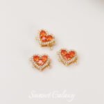 18K gold-plated zirconium love double row insert buckle connection buckle diy bracelet necklace accessories accessories material beaded - Image 6