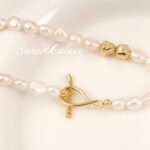 18k gold package color retaining finishing connection buckle 8 character Ot buckle head handmade diy beaded bracelet necklace accessories - Image 3