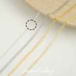 18k gold strong color retention round chain ponytail chain O-shaped chain tail chain handmade diy material bracelet necklace loose chain accessories - Image 14