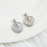 Gold-plated Rose Shell Pendant Handmade DIY Bracelet Necklace Earrings Beaded Beads Jewelry Accessories Material - Image 6