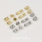 18K Gold Pumpkin Pattern Small Man Waist Straight Tube Beads Beads Handmade DIY Beaded Bracelet Necklace Accessories - Image 3