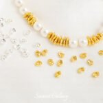 18K Gold-filled Color-preserving Asymmetrical Small Gravel Spacer BroKen Silver Loose Beads Handmade diy String Bracelet NecKlace Jewelry Accessories - Image 2