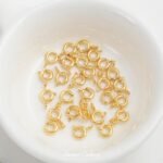 18K Real Gold Plated Color-Preserving Round Spring Lobster Clasp Necklace Bracelet Finishing Buckle DIY Handmade Beading Material Accessories - Image 9