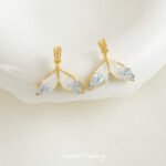 Oil Drop Fish Tail Pendant Plated Real Gold Zircon Link Buckle Handmade DIY Bracelet Necklace Beaded Material Jewelry Accessories - Image 6