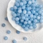 [summer Cool] Aquamarine Natural Stone Beads diy Handmade Bracelet Necklace Beaded Loose Bead Accessories Material - Image 7