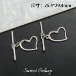 Love star plated real gold otbuckle jewelry closing buckle handmade diy beaded bracelet necklace jewelry accessories material - Image 7