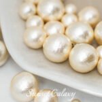 High-grade Retro Cotton Pearl Bracelet Handmade DIY Material Large Hole Beaded 6mm Bead Necklace Accessories - Image 2