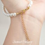 Water-soaked non-fading bag buckle extended chain lobster clasp handmade beaded diy material bracelet necklace accessories - Image 4