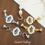 18k Gold and Silver Fritillaria Tian Yu Ruyi Double End Buckle Handmade Beaded DIY Material Bracelet Necklace Accessories - Image 4