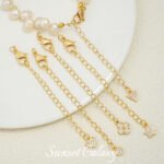 18k Butterfly Star Full Zirconium Coil Chain Lobster Buckle Extended Chain Handmade DIY Beaded Material Necklace Bracelet Accessories - Image 3