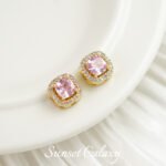 18k gold-plated diamond stone hollow square beads handmade diy material beaded bracelet necklace accessories - Image 7