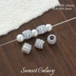 High Color Retention 18K Real Gold Plated Three Rows of Zircon Beads Handmade DIY Beaded Bracelet Necklace Accessories Material - Image 8