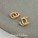 18k Copper Plated Real Gold Round Bead Coil Connection Buckle Head Handmade DIY Beaded Material Bracelet Necklace Accessories - Image 9