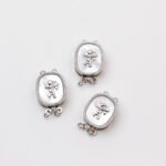 18K Gold Angel Set Fritillaria Oval Buckle DIY Bracelet Necklace Connection Buckle Accessories Jewelry Beaded Material - Image 7