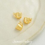 18k Apple Cup Pendant Real Gold Plated Color Pendant Beaded Handmade DIY Beaded Material Bracelet Necklace Accessories - Image 10