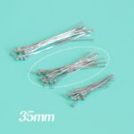 Fadeless Copper Plated 18K True Gold Color Round Head Needle Ball Needle Color Represent DIY Earrings Basic Accessories Handmade Beaded Material - Image 9