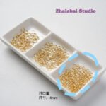 18k gold color retaining positioning bead lobster clasp extension chain opening ring DIY handmade bracelet necklace finishing accessories - Image 9