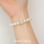 18k gold-plated diamond stone hollow square beads handmade diy material beaded bracelet necklace accessories - Image 4