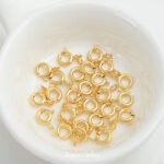 18K Real Gold Plated Color-Preserving Round Spring Lobster Clasp Necklace Bracelet Finishing Buckle DIY Handmade Beading Material Accessories - Image 10