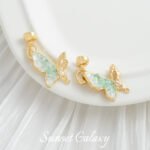 New Chinese Style Oil Dropping Zircon Gold Plated Butterfly Connection Buckle Handmade DIY Material Bracelet Necklace Pendant Jewelry Accessories - Image 5