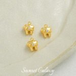 18k Apple Cup Pendant Real Gold Plated Color Pendant Beaded Handmade DIY Beaded Material Bracelet Necklace Accessories - Image 8