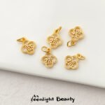 New Year's Sands Gold Bead Ring Tee Torthen Zhutofu Brand Pendant Handmade DIY Beaded Bracelet Jewelry Accessories - Image 8