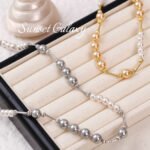 14k18K plating real gold straight hole faceted cut straight tube handmade diy beaded bracelet necklace jewelry accessories - Image 4