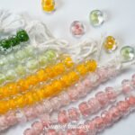 Little Red Book Rainbow Lantern Worker Glazed Water Ripple Beads Handmade DIY Bracelet Necklace Beaded Loosely Beaded Material Accessories - Image 3