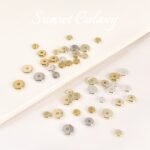 14k plating real gold color pad spacer beads handmade diy beaded beads bracelet necklace jewelry accessories - Image 3