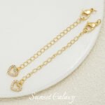 18k Butterfly Star Full Zirconium Coil Chain Lobster Buckle Extended Chain Handmade DIY Beaded Material Necklace Bracelet Accessories - Image 19