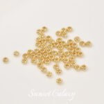 18k package gold cut surface spacer tube flat beads millet beads loose beads handmade diy beaded bracelet necklace jewelry accessories - Image 12