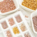 3mm gold plated color square zirconium gold bottom anti-gripper drill beads diy handmade beaded material bracelet jewelry accessories - Image 4