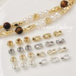 18k gold color retaining hexagonal lantern beads twisted tube beads loose beads handmade DIY string bracelet necklace jewelry accessories