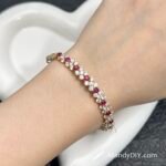 Kit 117 (Tutorial Ready) | DIY Bracelet Kit with 5A Zircon Beads | All-Inclusive Beginner Jewelry Making Gift for Women | Video Guide Included | Finished Product - Image 2