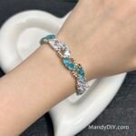 Kit 558 | DIY Bracelet Kit with 5A Zircon Beads | All-Inclusive Beginner Jewelry Making Gift for Women | Video Guide Included | Finished Product - Image 2