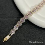 Kit 568 (Tutorial Ready) | DIY Bracelet Kit with 5A Zircon Beads | All-Inclusive Beginner Jewelry Making Gift for Women | Video Guide Included | Finished Product