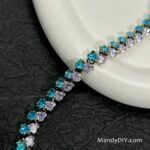 Kit 569 | DIY Bracelet Kit with 5A Zircon Beads | All-Inclusive Beginner Jewelry Making Gift for Women | Video Guide Included | Finished Product